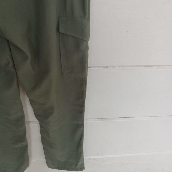 Paige Women's Becca High Waisted Laurel Green Pants Tapered Pockets Size 6 - Picture 7 of 16
